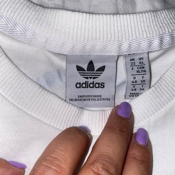 Women's Adidas Always Original Flower T-Shirt Size X-Large 100% Cotton - Picture 6 of 10